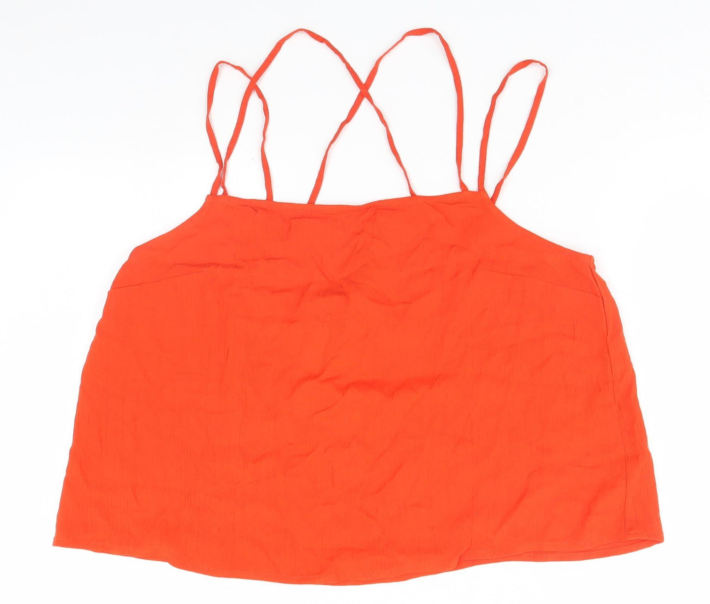 Divided Womens Orange   Basic Tank Size 10