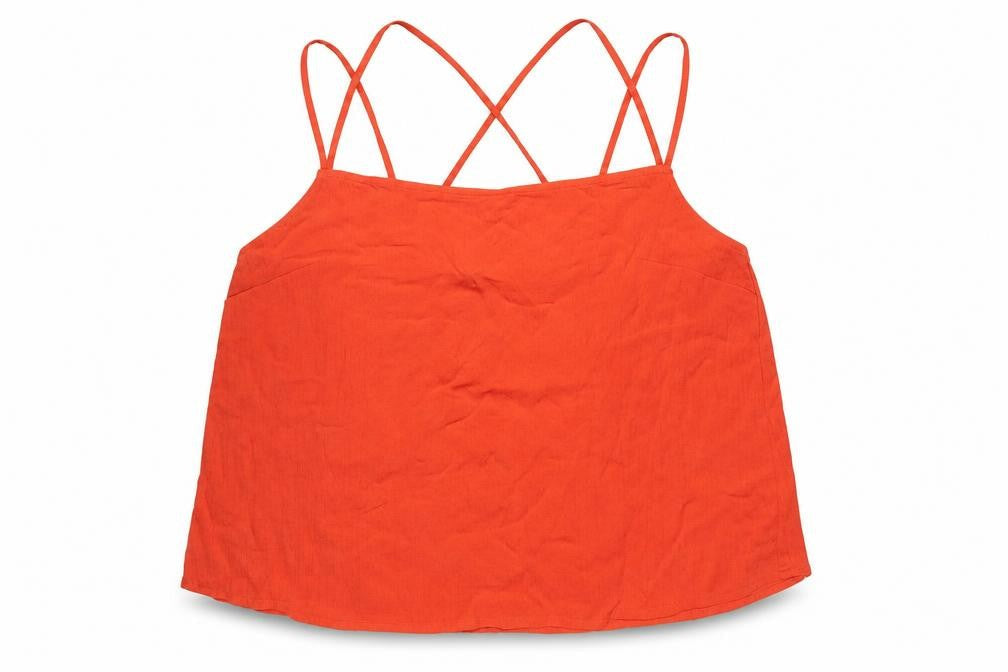 Divided Womens Orange   Basic Tank Size 10