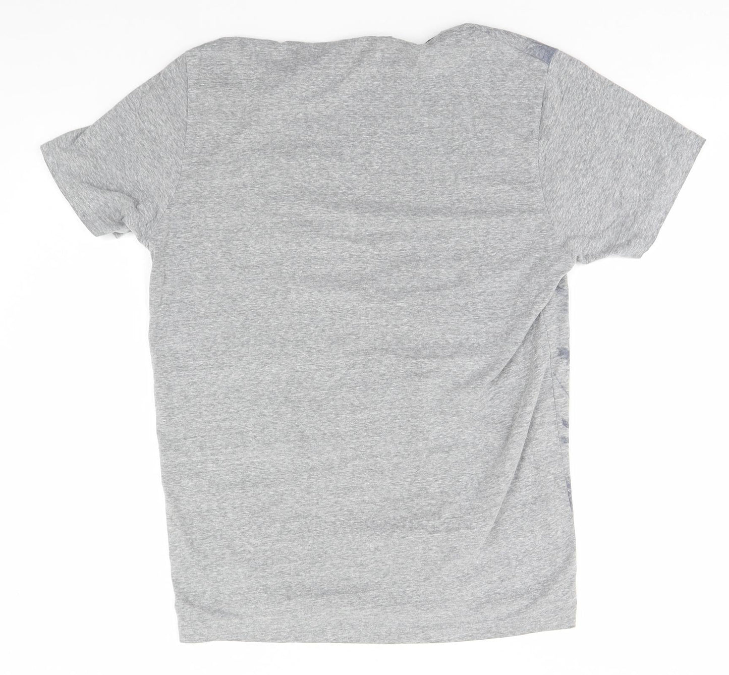 Easy Mens Grey Floral   T-Shirt Size M