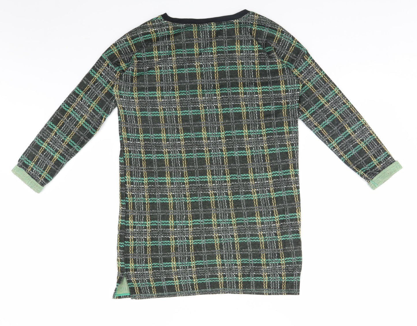 Topshop Womens Brown Plaid  Pullover Jumper Size 6