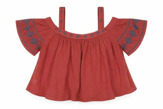 Preworn Womens Brown   Basic Blouse Size L