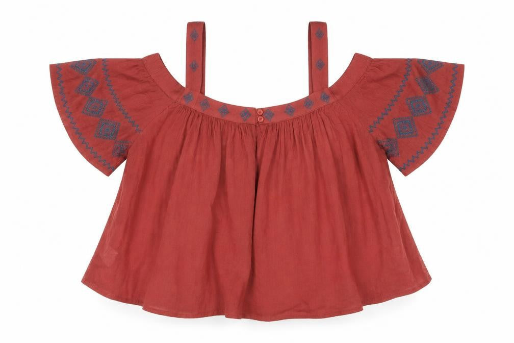 Preworn Womens Brown   Basic Blouse Size L
