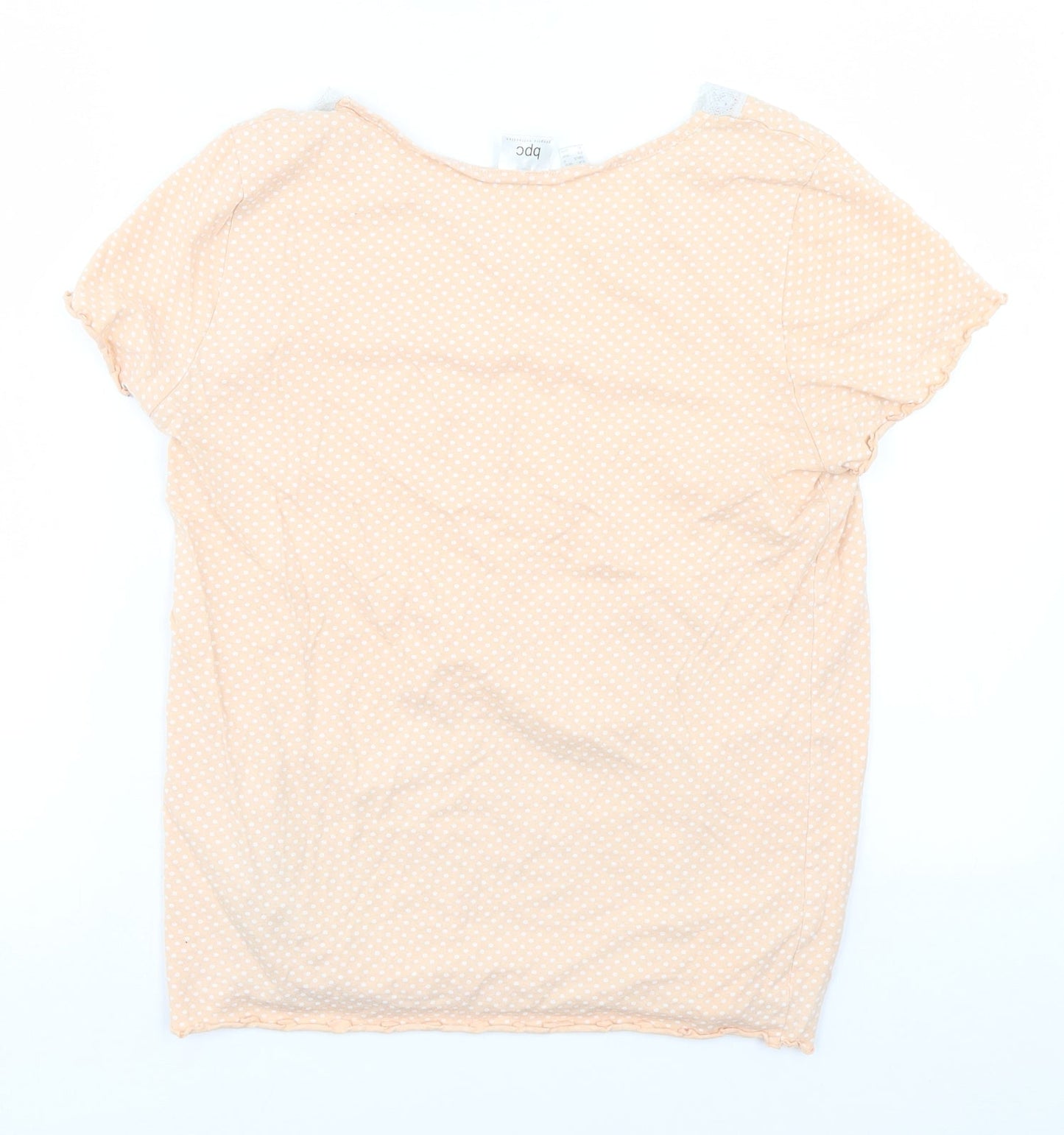 BDC Womens Beige Polka Dot  Top Pyjama Top Size S