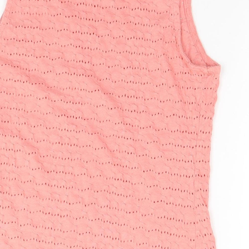 New Look Womens Pink   Basic Tank Size 8