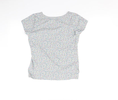 Preloved Papaya Womens Grey Polka Dot  Basic T-Shirt Size 14 - Back