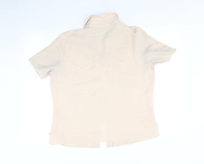 Preloved Marks and Spencer Womens Beige   Basic Button-Up Size 16 - Back