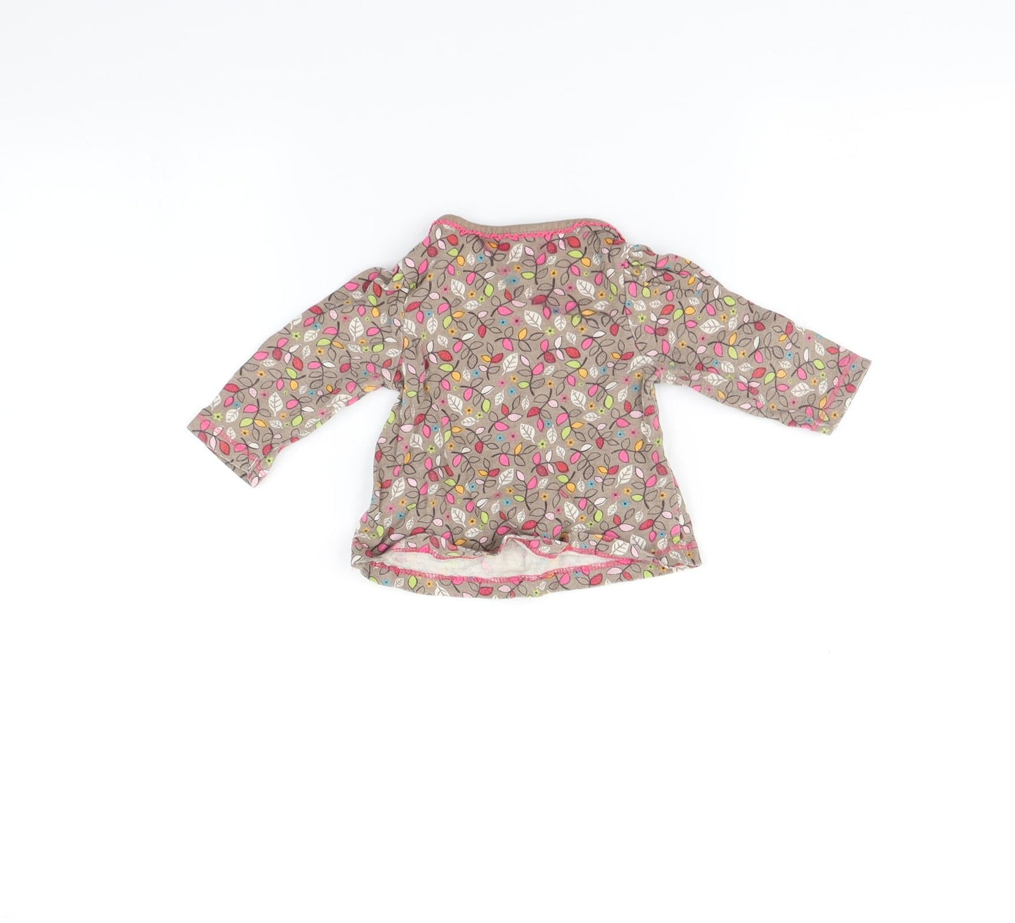 NEXT Baby Multicoloured   Basic T-Shirt Size 3-6 Months  - Leaf print