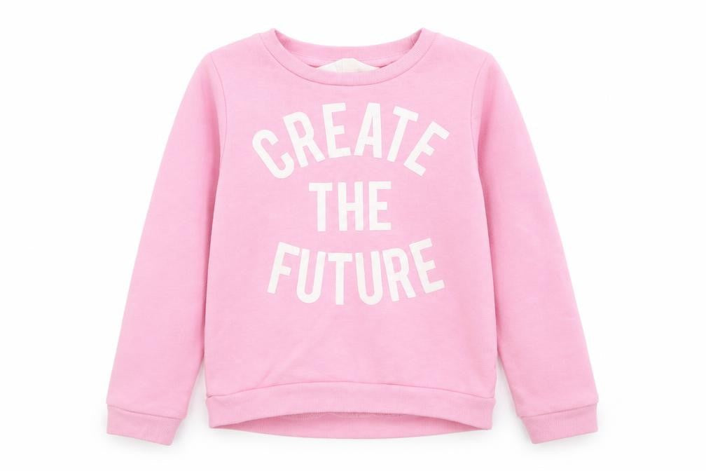 H&M Girls Pink   Pullover Jumper Size 7 Years