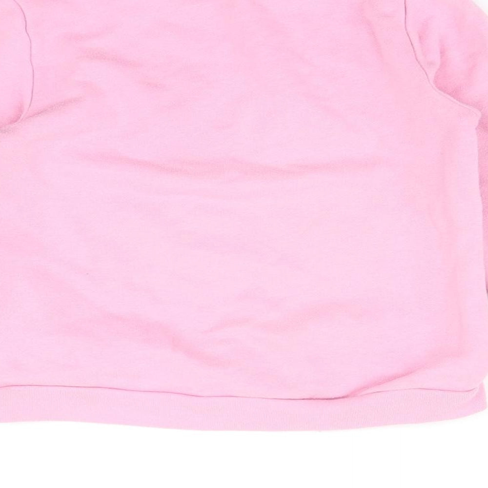 H&M Girls Pink   Pullover Jumper Size 7 Years