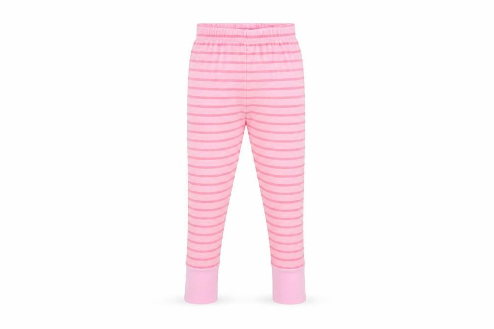 BigKosh Girls Pink Striped  Jegging Trousers Size 6 Years - leggings
