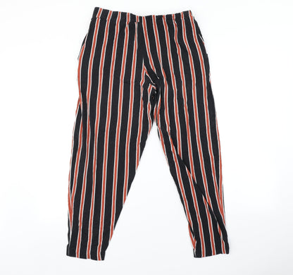 Capsule Womens Multicoloured Striped Trousers Size 14 L25 in
