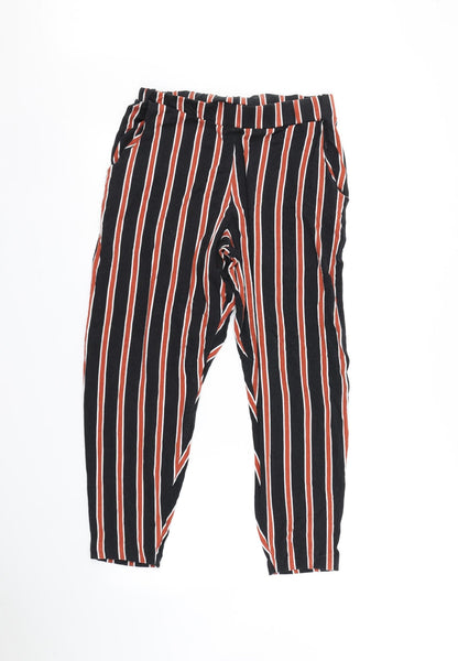 Capsule Womens Multicoloured Striped Trousers Size 14 L25 in