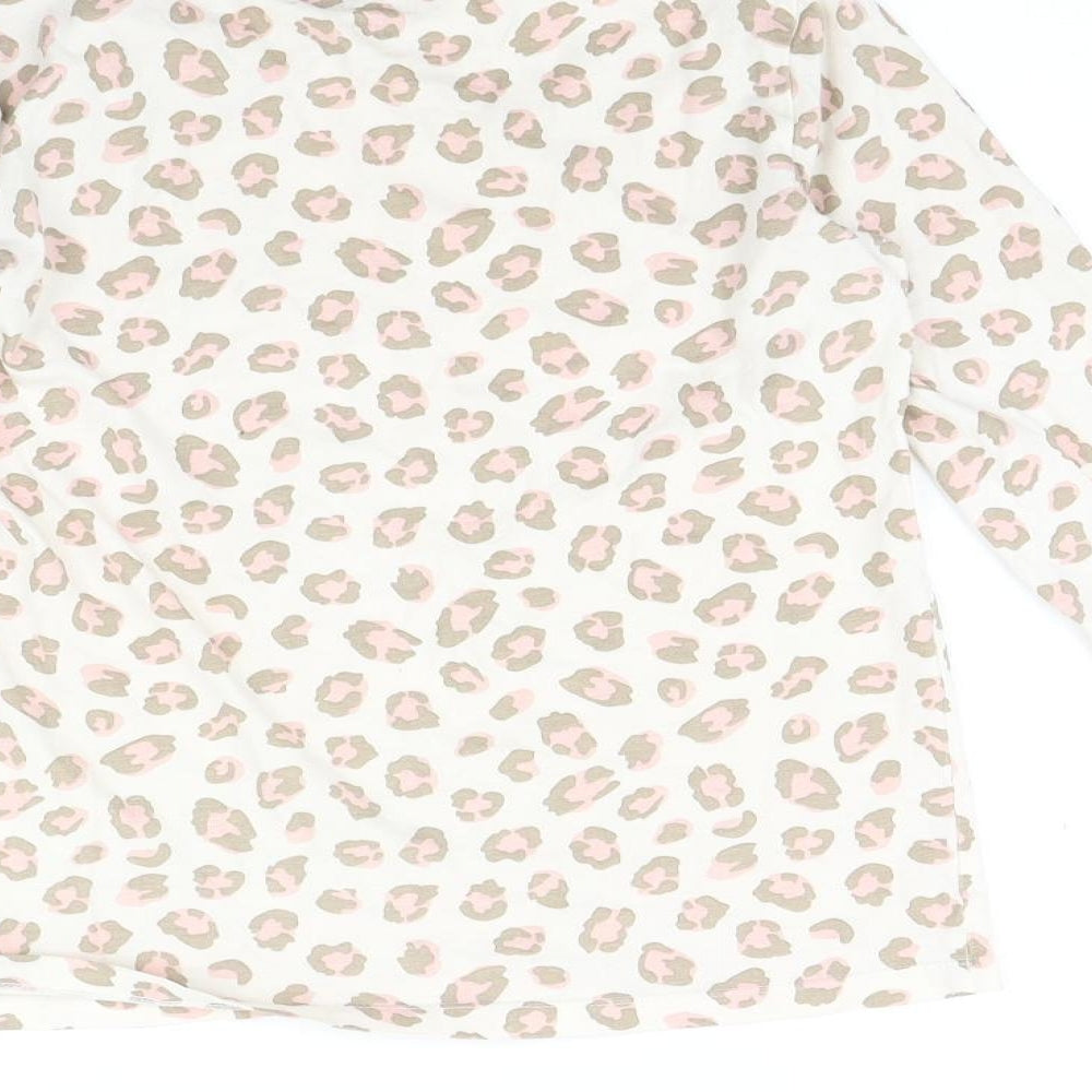 F&F Girls Pink Animal Print  Top Pyjama Top Size 13 Years