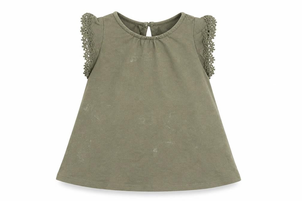Tahari Girls Green   Basic Blouse Size 12-18 Months