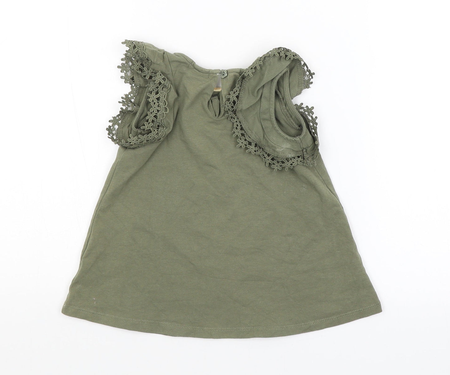 Tahari Girls Green   Basic Blouse Size 12-18 Months