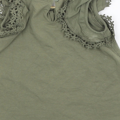 Tahari Girls Green   Basic Blouse Size 12-18 Months