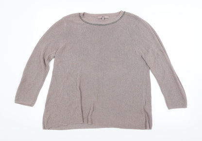 Next Womens Purple   Pullover Jumper Size 14
