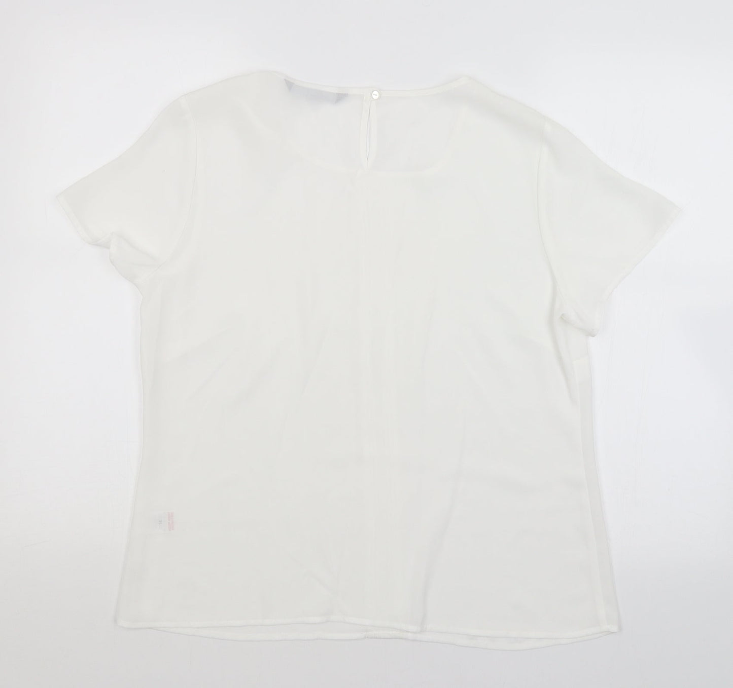 BM Womens White   Basic Blouse Size 14