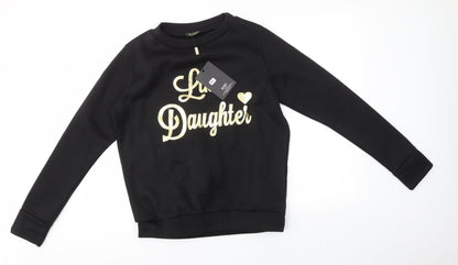 MISSFIGA Womens Black   Pullover Jumper Size M