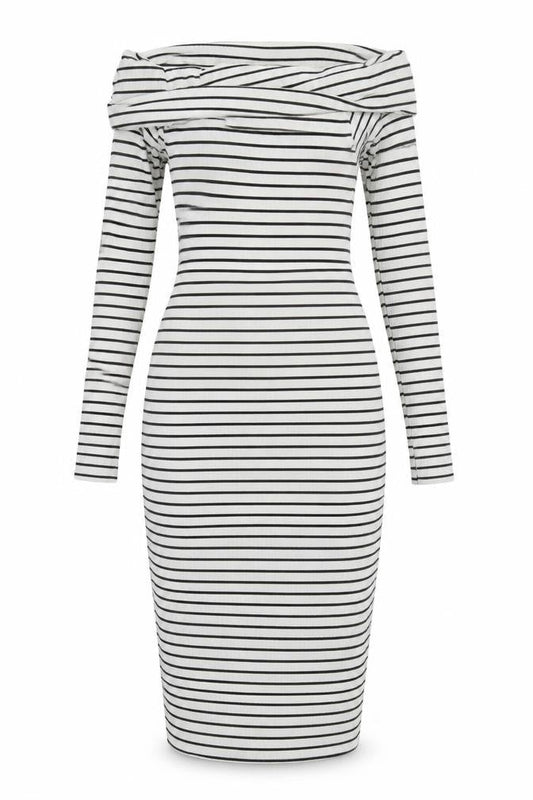 Very Womens Multicoloured Striped  Bodycon  Size 8