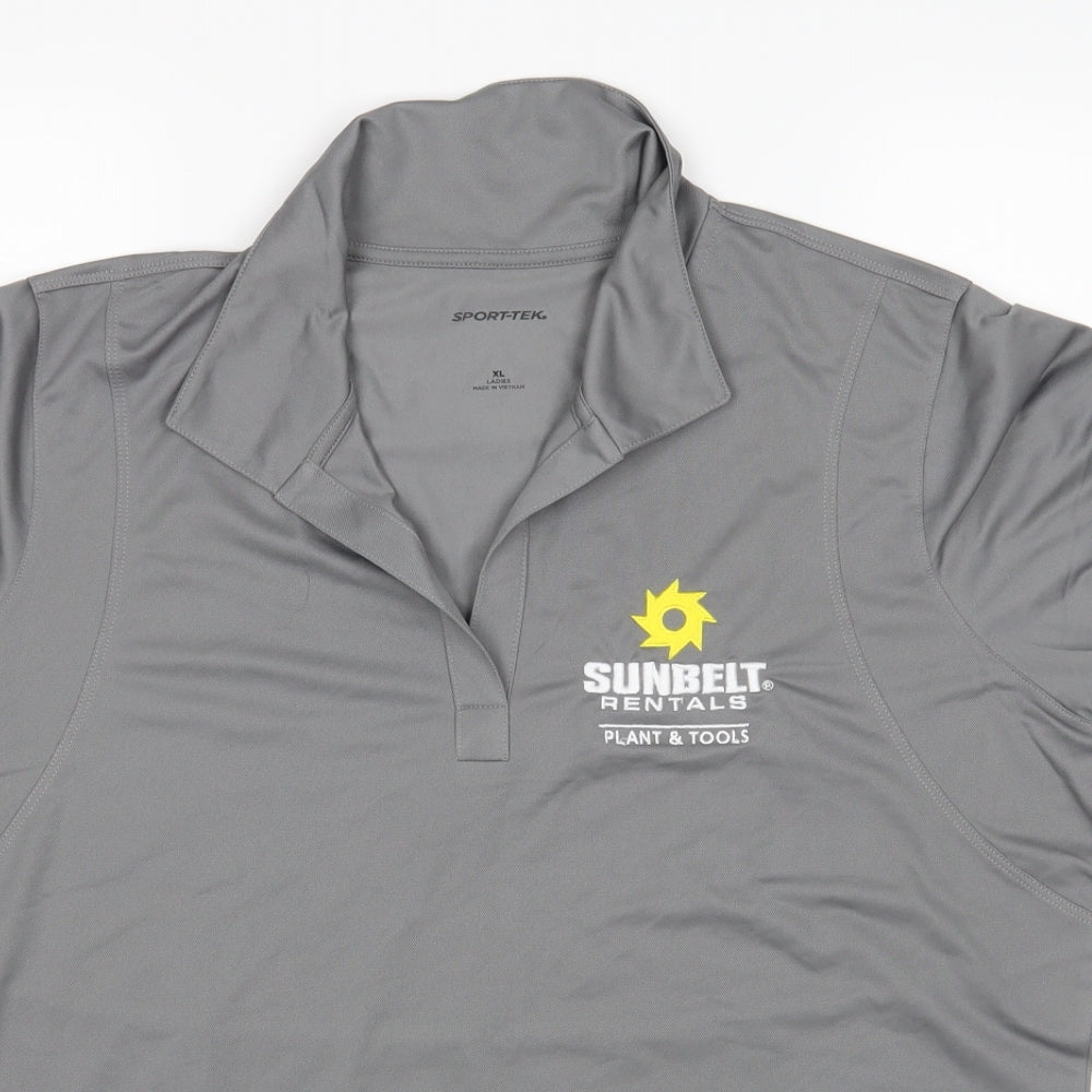Sport-Tek Womens Grey   Basic Polo Size XL