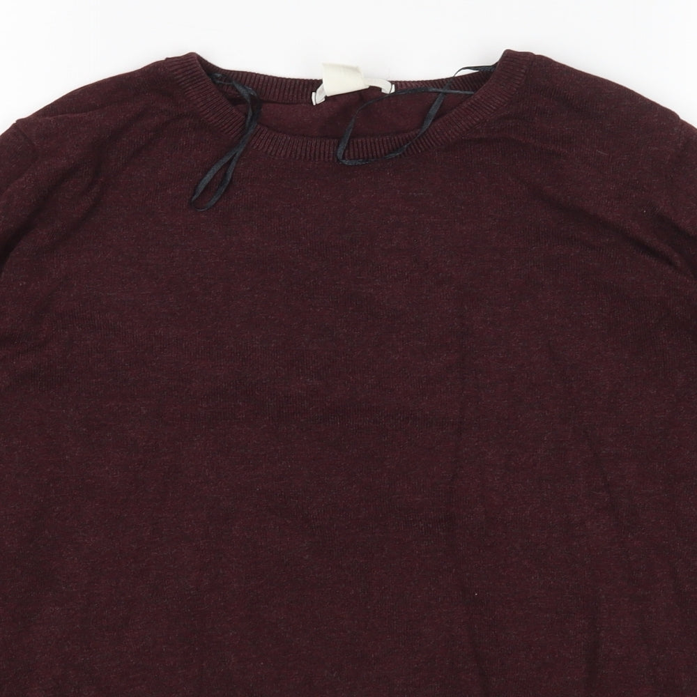 H&M Womens Red   Pullover Jumper Size XS