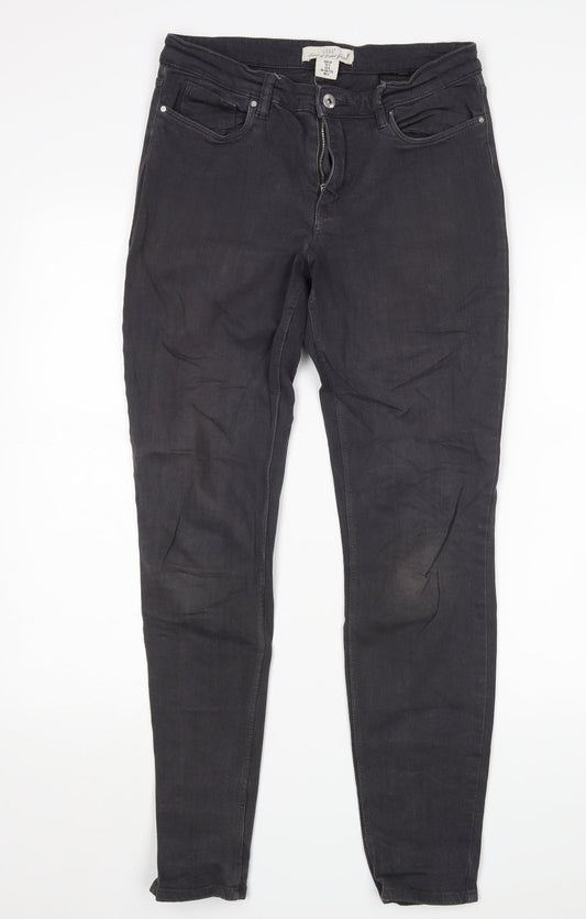 H&M Womens Black   Skinny Jeans Size 10 L29 in