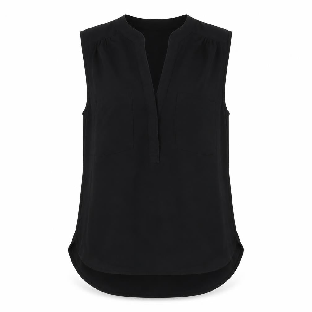 H&M Womens Black   Basic Blouse Size 8