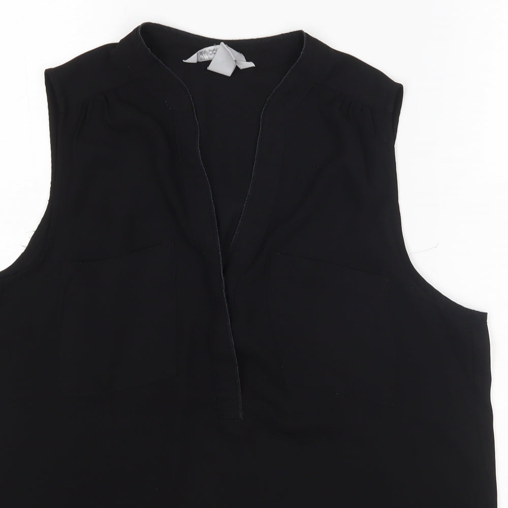 H&M Womens Black   Basic Blouse Size 8