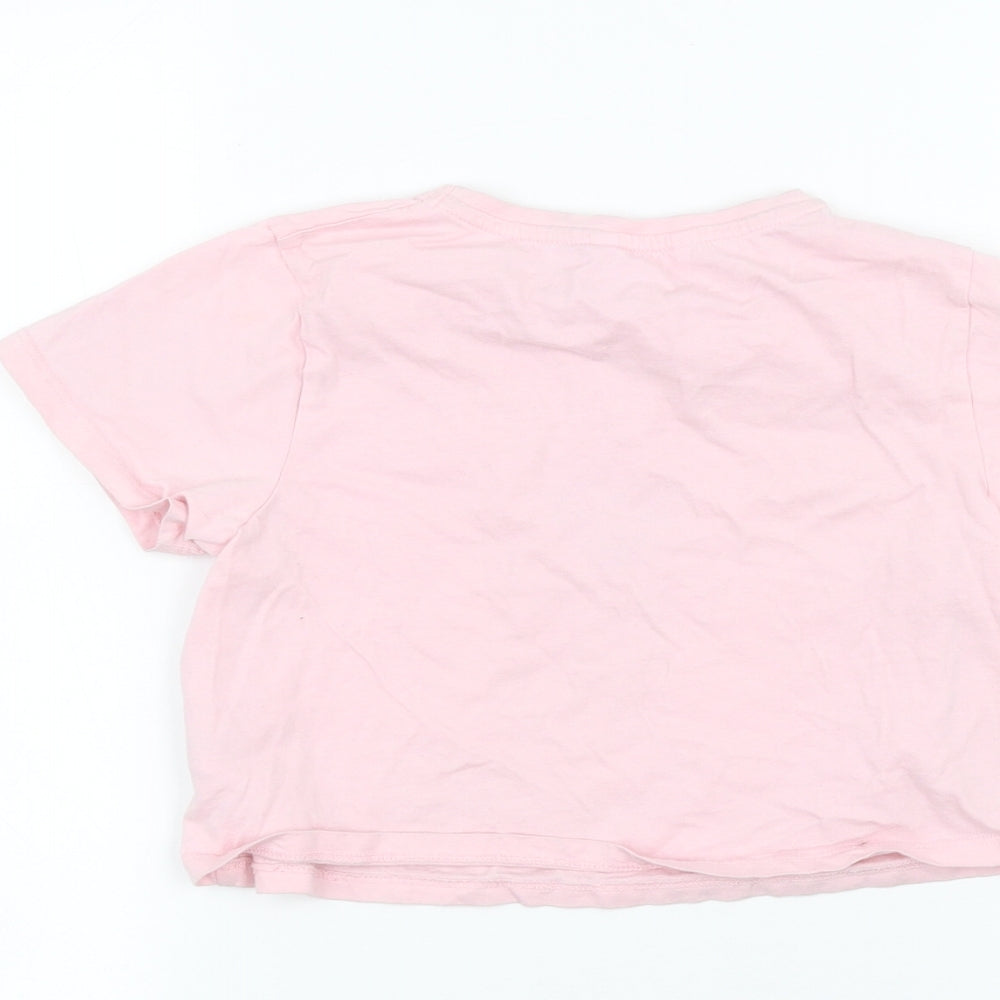 PEP&CO Girls Pink   Basic T-Shirt Size 6-7 Years