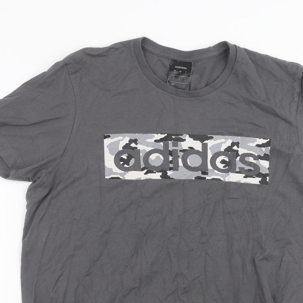 adidas Mens Black    T-Shirt Size S