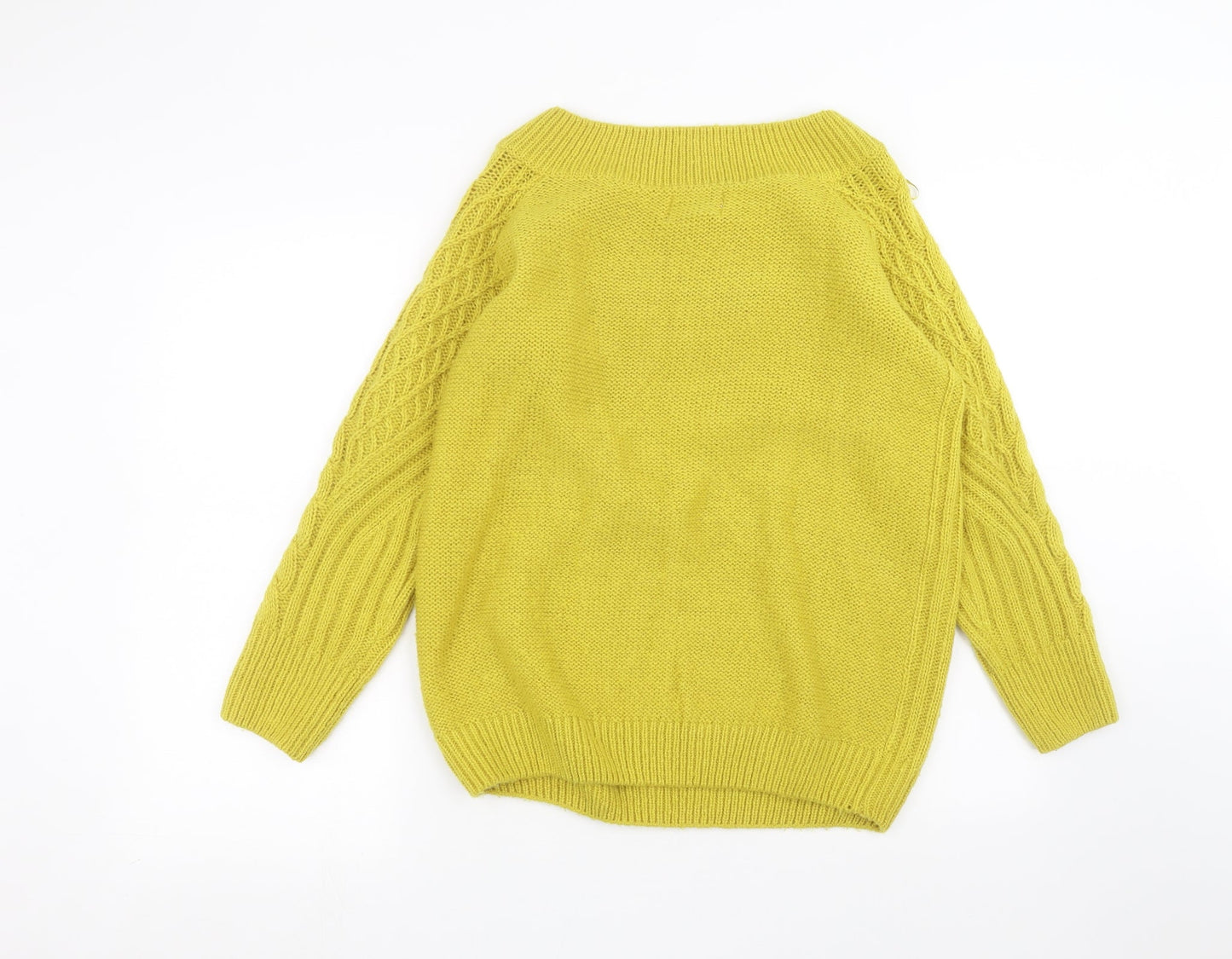 Papaya Womens Yellow   Pullover Jumper Size M