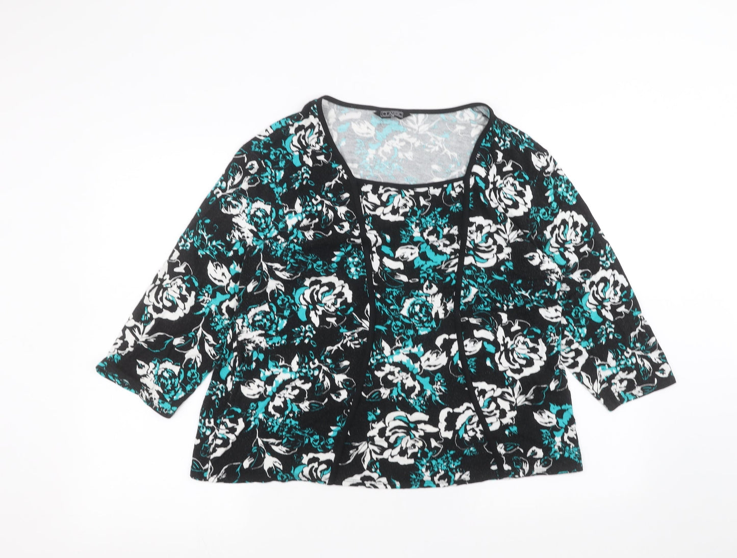 Classic Womens Black   Basic Blouse Size 18