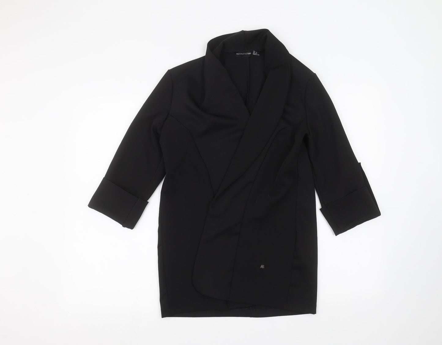 PRETTYLITTLETHING Womens Black   Cardigan Jumper Size 4