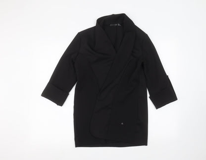 PRETTYLITTLETHING Womens Black   Cardigan Jumper Size 4