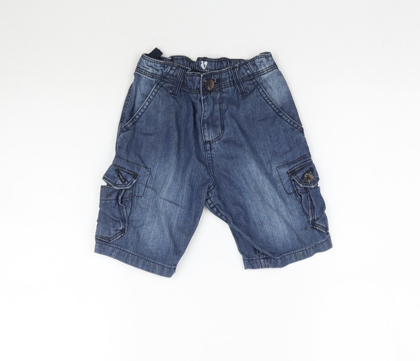 By Very Boys Blue  Denim Bermuda Shorts Size 5 Years