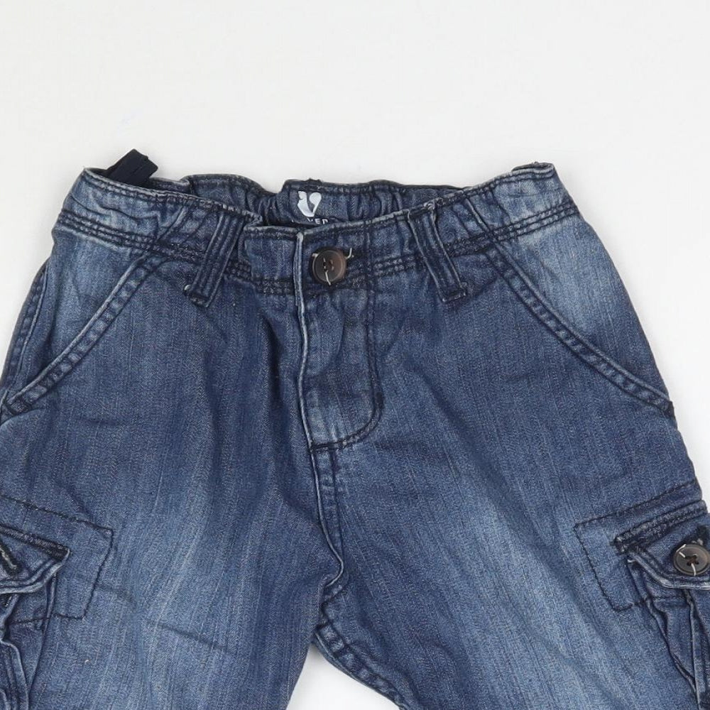 By Very Boys Blue  Denim Bermuda Shorts Size 5 Years
