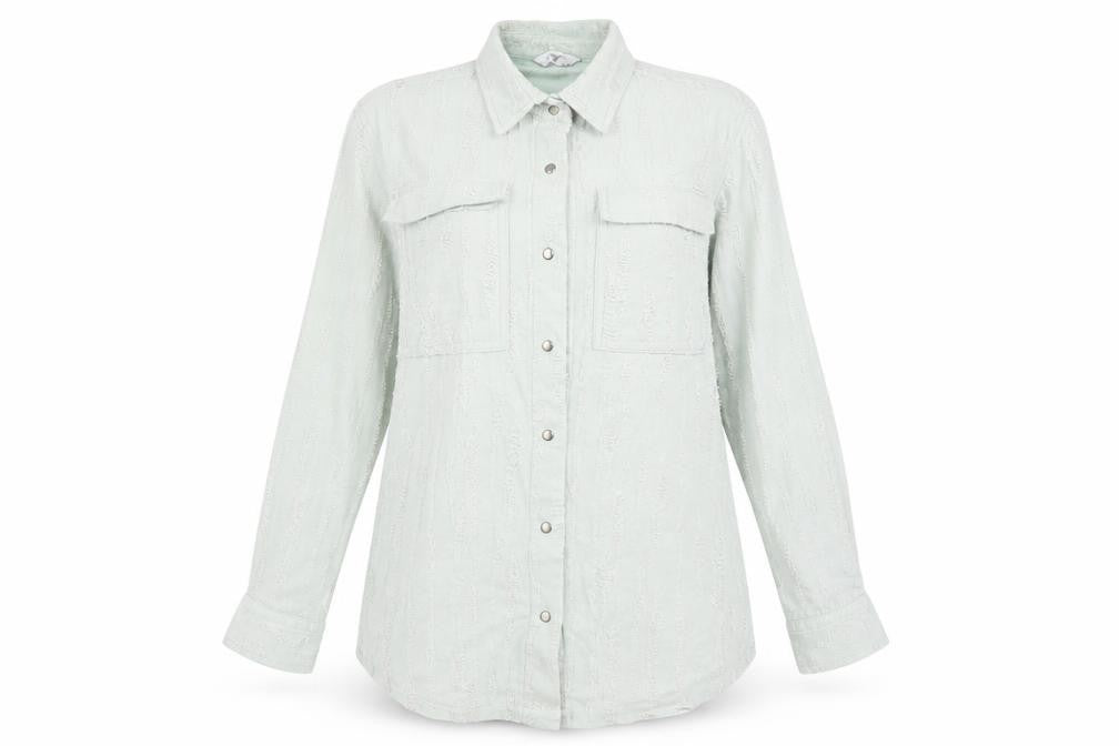 NEXT Womens Green   Basic Button-Up Size 8