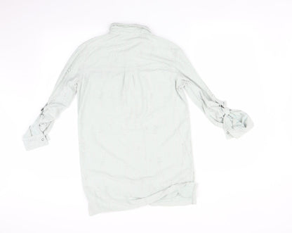 Next Womens Green   Basic Button-Up Size 8