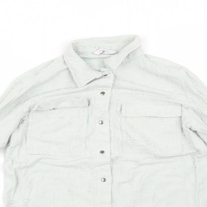 Next Womens Green   Basic Button-Up Size 8