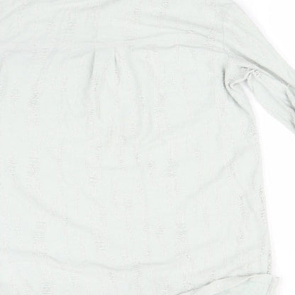 Next Womens Green   Basic Button-Up Size 8