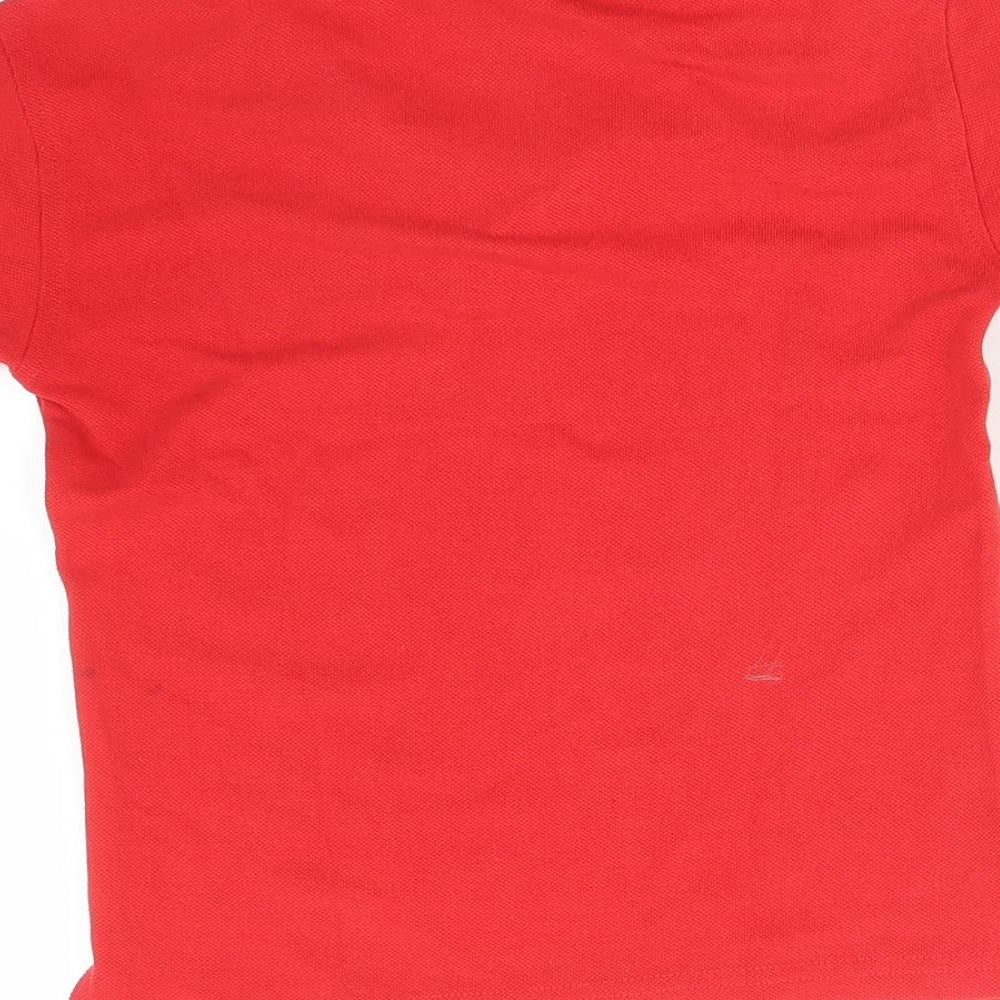 Russell Boys Red   Basic Polo Size 5-6 Years