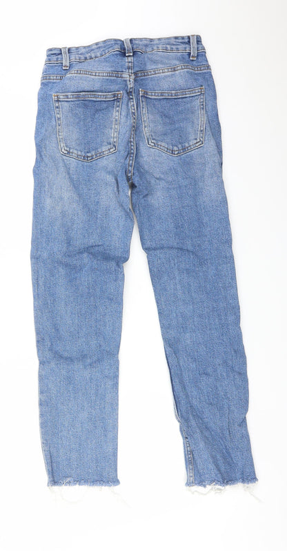 Preloved DENIM CO Womens Blue   Straight Jeans Size 8 L25 in - Back