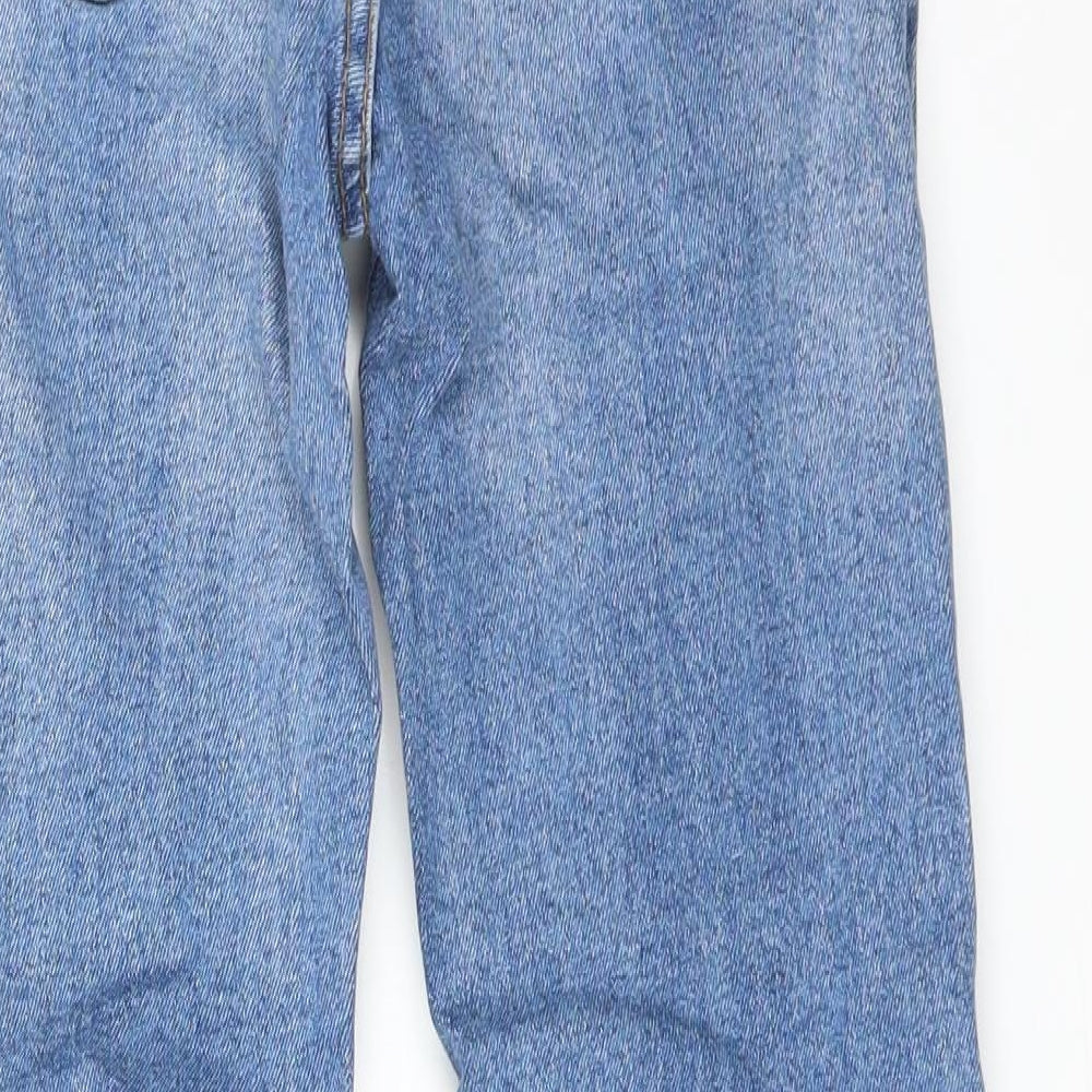 DENIM CO Womens Blue   Straight Jeans Size 8 L25 in