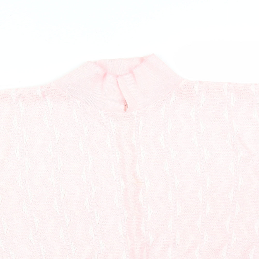 LITTLE WOODS Womens Pink Striped  Basic T-Shirt Size 20