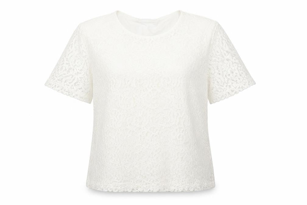Marks & Spencer Womens White Floral  Basic T-Shirt Size 12
