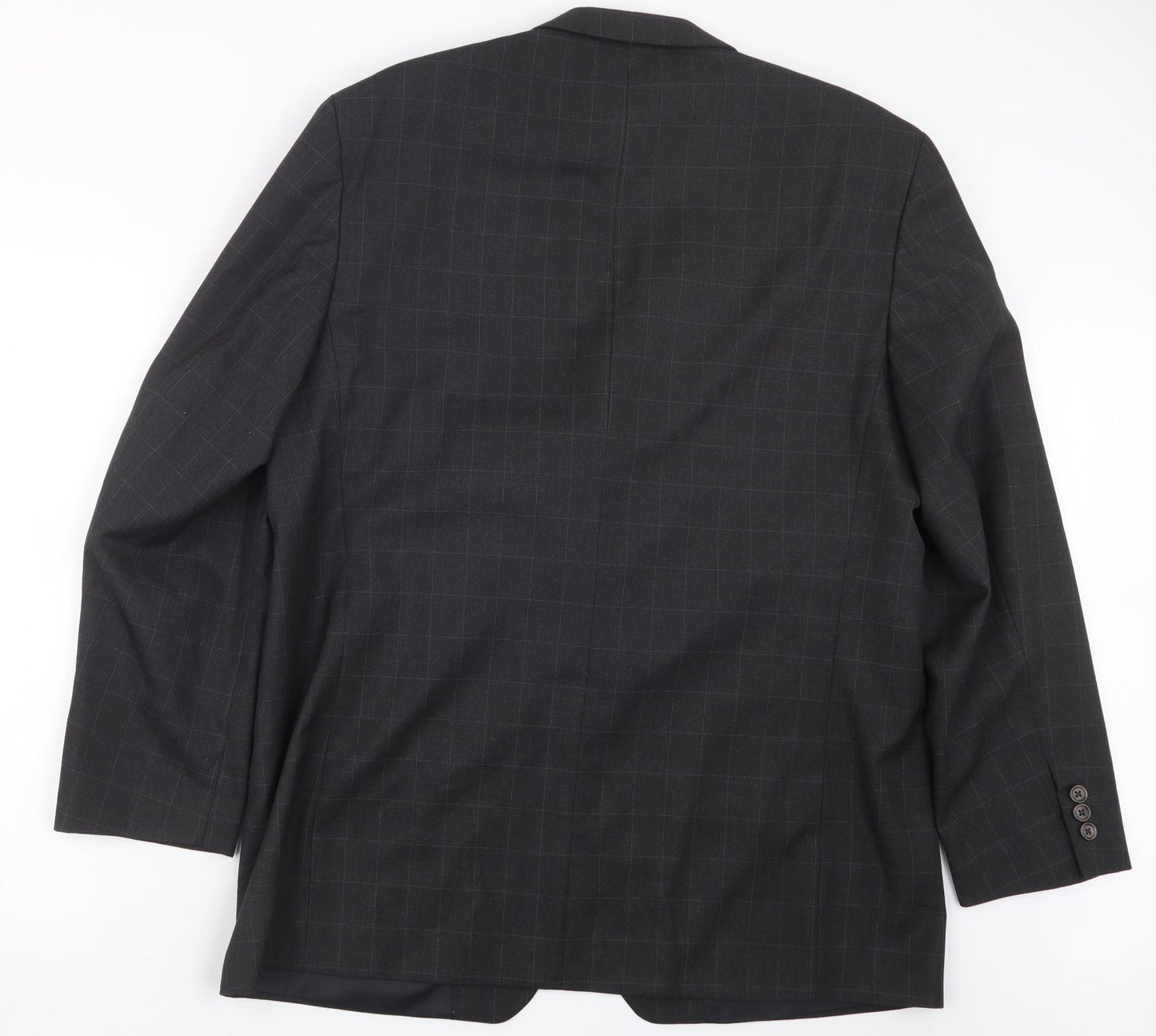 Zantos Mens Grey Check  Jacket Suit Jacket Size 42