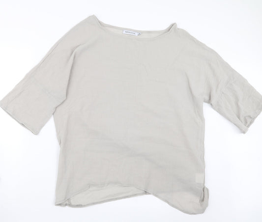 MissLook Womens Grey   Basic Blouse Size 2XL