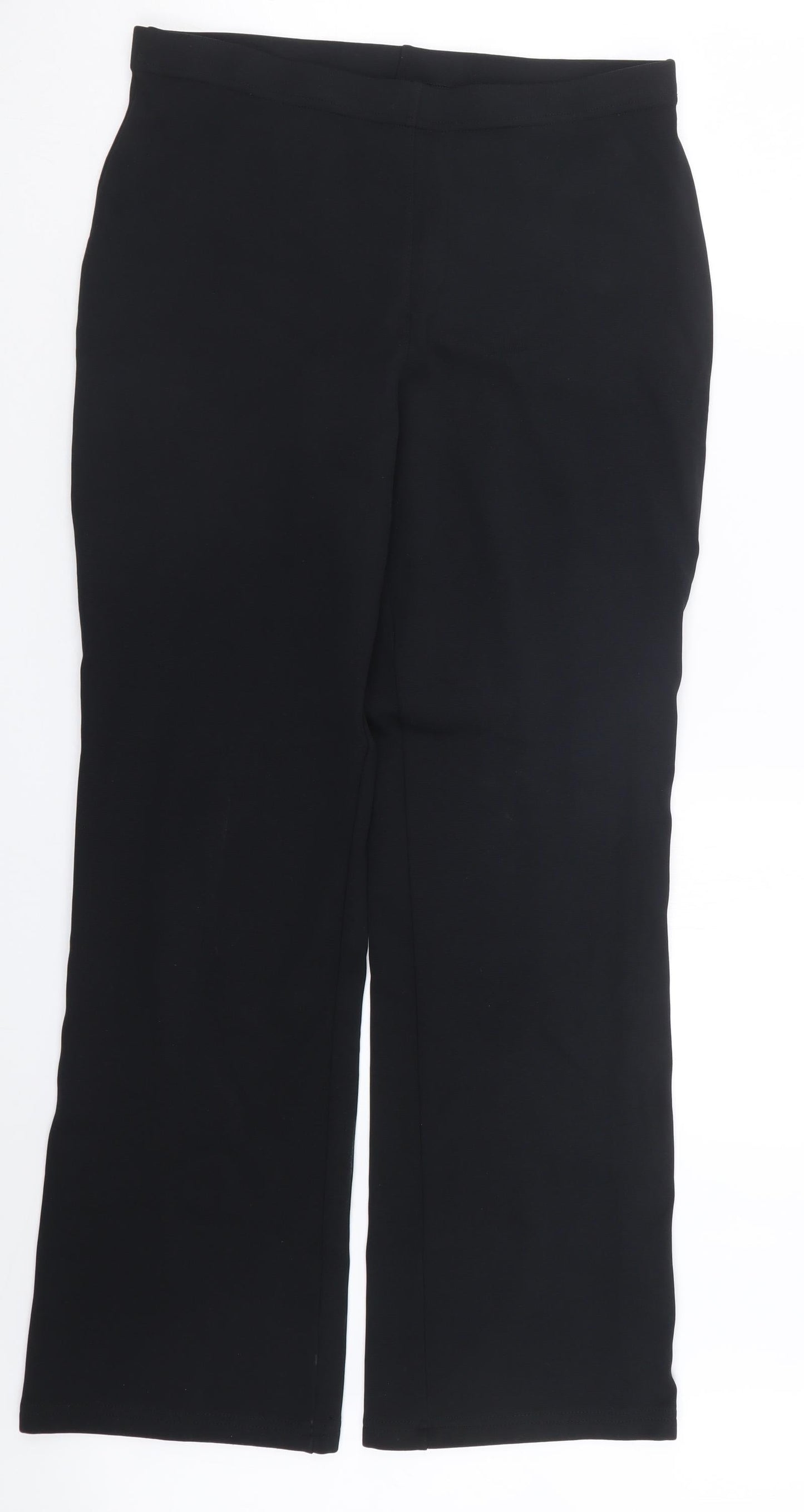 Marks and Spencer Womens Black   Trousers  Size 14 L28 in
