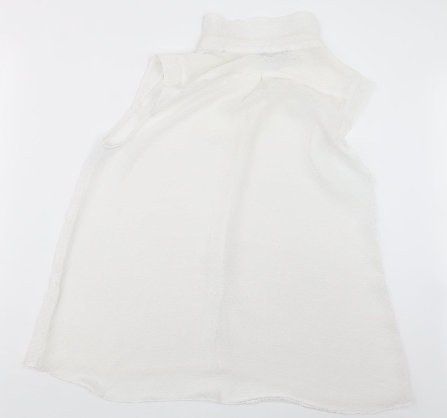 Marina Kaneva Womens White   Basic Button-Up Size 12